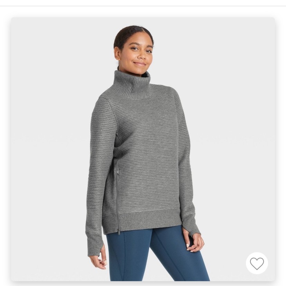 Quilted Pullover Sweatshirt- All In Motion
